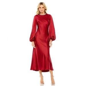 Mac Duggal Embellished High Neck Dress Size e NWOT